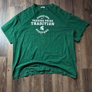 Nike‎ Michigan State Spartans T-Shirt XL Passion Pride Tradition Green